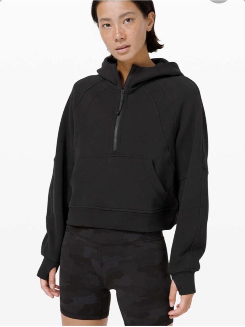 Lululemon Scuba Oversized 1/2 Zip Hoodie
Black Size M/L